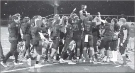  ?? Photo courtesy of Redbank Valley Football ?? The Redbank Valley Bulldogs defeated champ Port Allegany 26-7 on Friday to capture their third District 9 Class A title in the last four years.