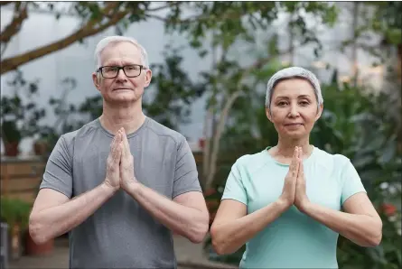  ??  ?? Yoga is offered at senior living communitie­s in and around Pottstown.