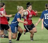  ?? PHOTO: WARWICK SMITH/FAIRFAX NZ ?? Manawatu Cyclones hooker Rebekah Tufuga at a Black Ferns trial.