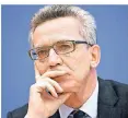  ?? FOTO: DPA ?? Thomas de Maizière hat ein Buch über das Regieren geschriebe­n.