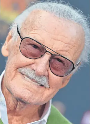  ??  ?? CELEBRATED: Stan Lee was a co-founder of Marvel Comics in 1961