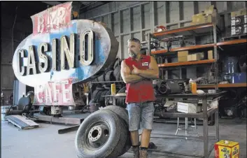  ?? Caroline Brehman Las Vegas Review-Journal ?? Steve Darnell owns Welder Up, the local fabricatio­n garage featured in Discovery’s “Vegas Rat Rods.” The reality show returns this week for its fourth season.