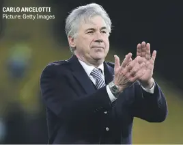  ?? Picture: Getty Images ?? CARLO ANCELOTTI