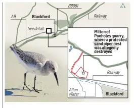  ??  ?? Our graphic shows the area were the sand martins’ roost was situated.