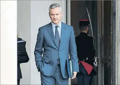  ?? ALAIN JOCARD / AFP ?? El ministro francés de Economía, Bruno Le Maire