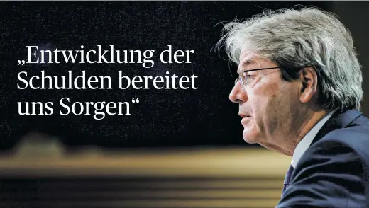  ?? [ Reuters ] ?? Die EU könnte für gemeinsame Ziele auch künftig wieder Schulden aufnehmen, sagt Wirtschaft­skommissar Paolo Gentiloni.