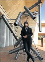  ?? Picture: GILLIAN McAINSH ?? KEEPING IT TOGETHER: Sculptor Beth Diane Armstrong is the Standard Bank Award Winner for Fine Art 2017