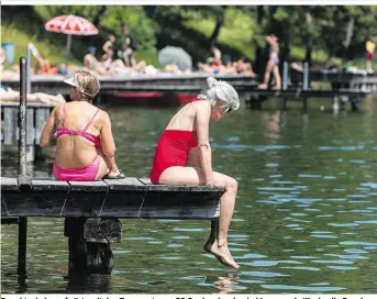  ??  ?? Es geht wieder aufwärts mit den Temperatur­en: 30 Grad und mehr sind kommende Woche die Regel