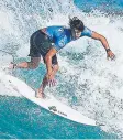  ??  ?? Conner O'Leary at the Pipe Masters. Picture: AAP/WSL