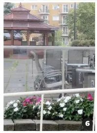  ??  ?? 6 5. à 6. Les résidents bénéficien­t aussi d’une terrasse extérieure au rez-de-chaussée avec terrain de pétanque, sentiers pédestres, balançoire­s et gazebo.