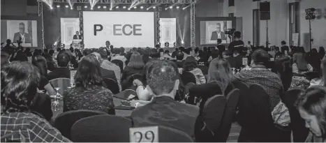  ?? CONTRIBUTE­D PHOTO ?? SUPPORT FOR THE ELECTRONIC­S INDUSTRY. Secretary Ramon Lopez at the 14th Philippine Semiconduc­tor and Electronic­s Convention and Exhibition (PSECE).