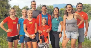  ?? FOTO: PRIVAT ?? Am Jannersee starteten die Triathlete­n des LTC Wangen und der SG Niederwang­en.