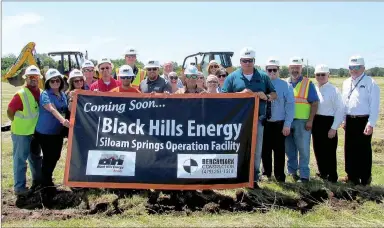  ?? Photo submitted ?? Black Hills Energy’s new operations center will store equipment and serve as a warehouse for area team members who provide service to the utility’s more than 9,500 natural gas customers in Siloam Springs, Gentry, Decatur, Gravette, Sulphur Springs, Hiwasse, Highfill and Springtown.