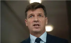  ?? Photograph: Mike Bowers/The Guardian ?? The emissions reduction minister Angus Taylor was given a 12-page list of talking points before the release of the IPCC climate report.