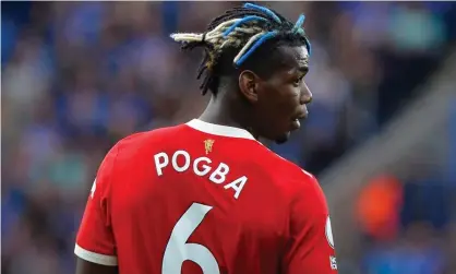  ?? Images/Leicester City FC/Getty Images ?? The Manchester United midfielder Paul Pogba is keeping his options open, according to his agent, Mino Raiola. Photograph: Plumb