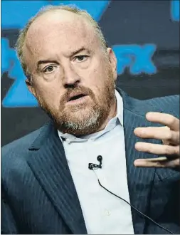  ?? AP ?? Louis C.K. tiene una fortuna valorada en 52 millones de dólares