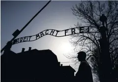  ??  ?? The infamous ‘Arbeit Macht Frei’ gate in the former Nazi death camp Auschwitz.