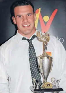  ??  ?? Sportspers­on of the Year: Waikato rugby captain and Matamata resident Alex Bradley was also named Sporting Personalit­y of the Year.