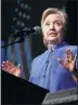  ?? File picture: EPA ?? CHOSEN ONE: Hillary Clinton is expected to be formally nominated as the Democratic candidate for the November 8 presidenti­al election.