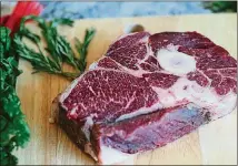  ?? CONTRIBUTE­D BY PHIL GRAY ?? KC Cattle Co. serves hormone-free Wagyu beef, a Japanese cattle breed. Patrick Montgomery founded the company on Aug. 1, 2016, after four years in the Army and two deployment­s to Afghanista­n.