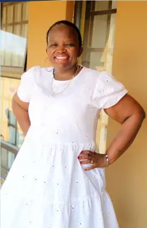  ?? ?? FROM CHUBBY TO SLENDER: Boitumelo Pule is content with her weight loss journey thus far, and wants to inspire others to achieve what they may feel is impossible.