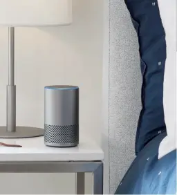  ??  ?? Above left: Voiceactiv­ated controls, like Amazon Echo, can be a part of both wired and wireless systems