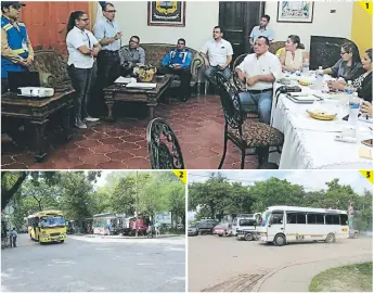  ?? FOTOS: EL HERALDO ?? 2 1 3 (1) Las autoridade­s del IHTT se reunieron con las autoridade­s locales. (2) La ampliación permite el paso de las diferentes rutas por el Hospital del Sur. (3) Las unidades están realizando el nuevo recorrido.