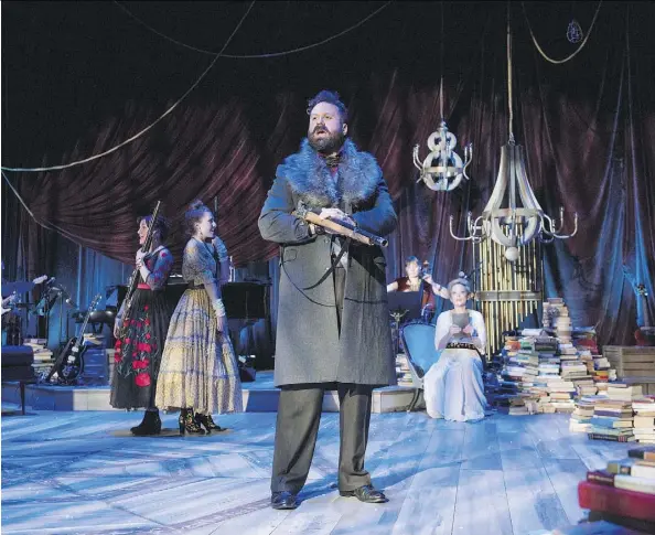  ??  ?? The fun, irreverent and complex Onegin, produced by Catalyst Theatre, runs Jan. 17 to 28 at the Maclab stage of the Citadel Theatre. “It doesn’t take itself too seriously and it still tells a beautiful love story,” says Catalyst artistic director Jonathan Christenso­n.