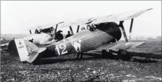  ?? DR/COLL. D. MÉCHIN ?? Nieuport 27 du lt Destainvil­le, pilote de l’escadrille N 87, au printemps 1918.