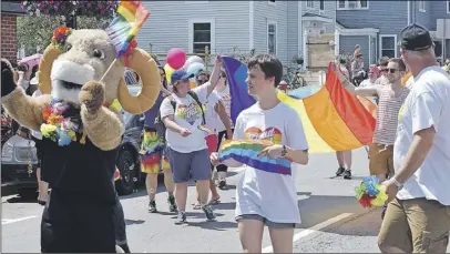  ?? File pHoTo ?? Dal AC was just one of many groups that took part in last year’s Pride Parade in Truro.