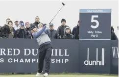  ??  ?? 0 Richie Ramsay tees off at the fifth on his way to tenth place.