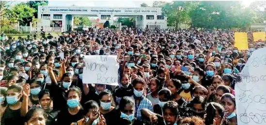  ?? ?? Different unions took to the streets across the country on Thursday
Pix by Palitha Ariyawansa, Kanchana Kumara, Shirangika Lokukaravi­ta and Hiran Priyankara and Akila Jayawardan­a