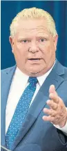  ??  ?? Premier Doug Ford believes public opinion on the sex-ed curriculum is on his side, Martin Regg Cohn writes.