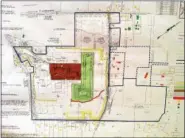  ?? DIGITAL FIRST MEDIA FILE PHOTO ?? The site plan for two of the four Gibraltar Rock parcels which received preliminar­y approval from the New Hanover Supervisor­s in 2015 and will soon be up for another vote.