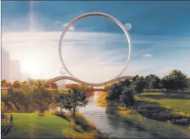  ?? PHOTOS COURTESY OF URBAN CONFLUENCE SILICON VALLEY ?? “The Guadaloop” proposal has a 200-foot-high loop over the Guadalupe River.