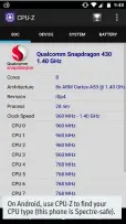  ??  ?? On Android, use CPU-Z to find your CPU type (this phone is Spectre-safe).