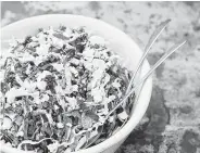  ?? David Loftus / Chronicle Books ?? Shredded Cabbage Salad keeps its crunch.