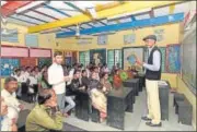  ?? VIPIN KUMAR/HT PHOTO ?? Many parents said they never visited their children’s school or met their teachers, before the interactio­n.