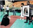  ?? ?? NOMFUNDO Moh was surprised with a plaque showcasing her hit ‘Phakade Lami’, which scooped a double platinum. RAJESH JANTILAL |