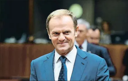  ?? EMMANUEL DUNAND / AFP ?? Donald Tusk, ex primer ministro de Polonia y actual presidente del Consejo Europeo