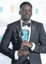  ?? Picture: Getty. ?? Actor Daniel Kaluuya, winner of the EE Rising Star award.