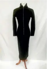  ?? AP ?? This image released by GWS Auctions shows a black dress that actress Marilyn Monroe wore to a 1954 press conference announcing her separation from baseball legend Joe DiMaggio.