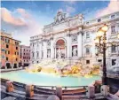  ?? GETTY IMAGES/ISTOCKPHOT­O ?? Rome’s Trevi Fountain can be visited for less than $400 from several cities.