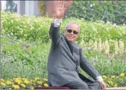  ?? HT FILE ?? President Pranab Mukherjee at Mughal Gardens.