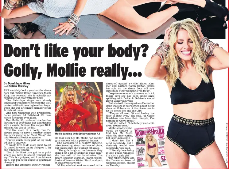  ??  ?? Mollie dancing with Strictly partner AJ