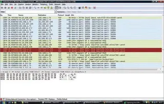  ??  ?? Figure 3: Live packet capture in action using Wireshark