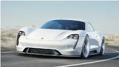  ??  ?? Porsche Taycan will be based on the Mission E concept.