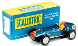  ?? ?? Early Scalextric models are highly collectabl­e and can exchange hands for big money.