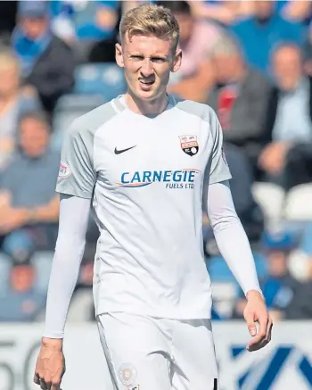  ??  ?? RETURN TICKET: Striker Russell McLean is on his way back to Peterhead.