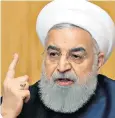  ??  ?? Hassan Rouhani called for unity in Iran to overcome ‘these difficult conditions’